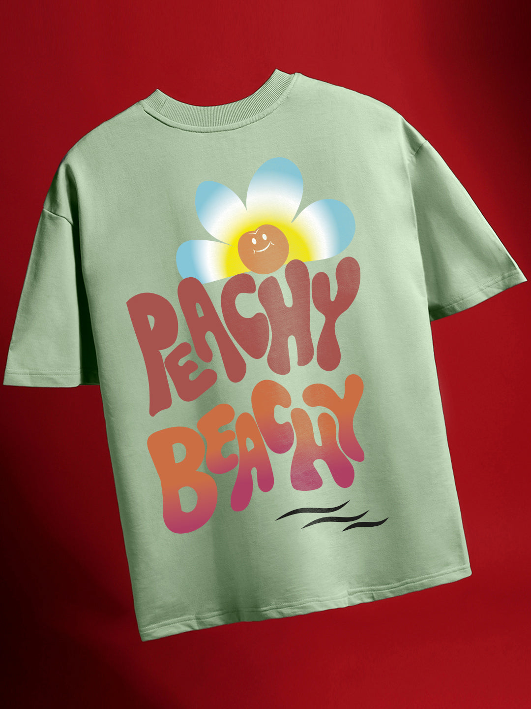 Peachy Beachy Oversized T-Shirt