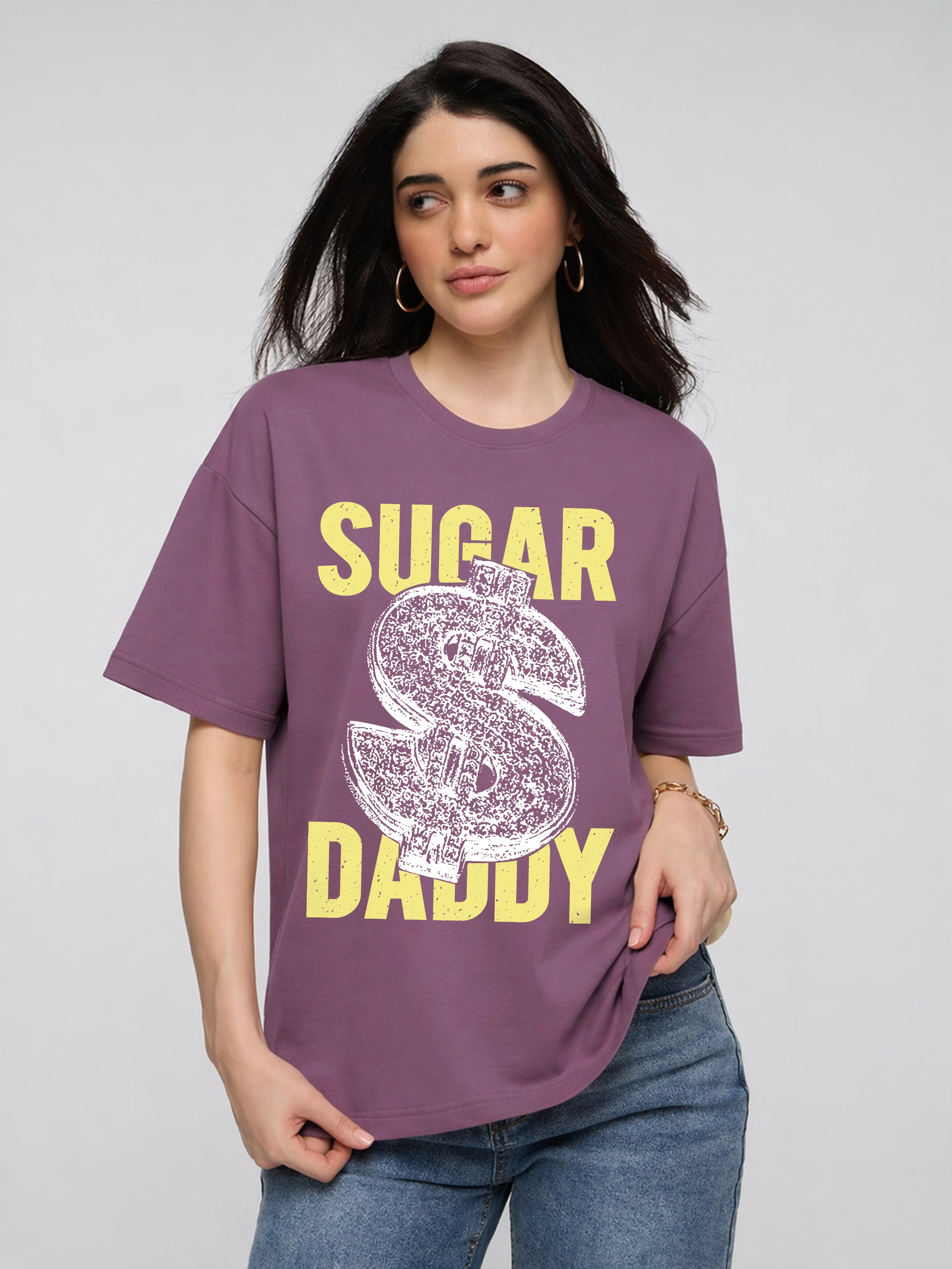 Sugar Daddy Oversized Fit T-Shirt For Women