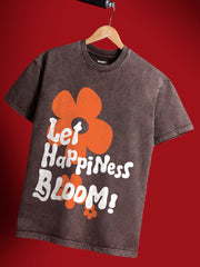 Let Happiness Bloom Oversized Fit T-Shirt