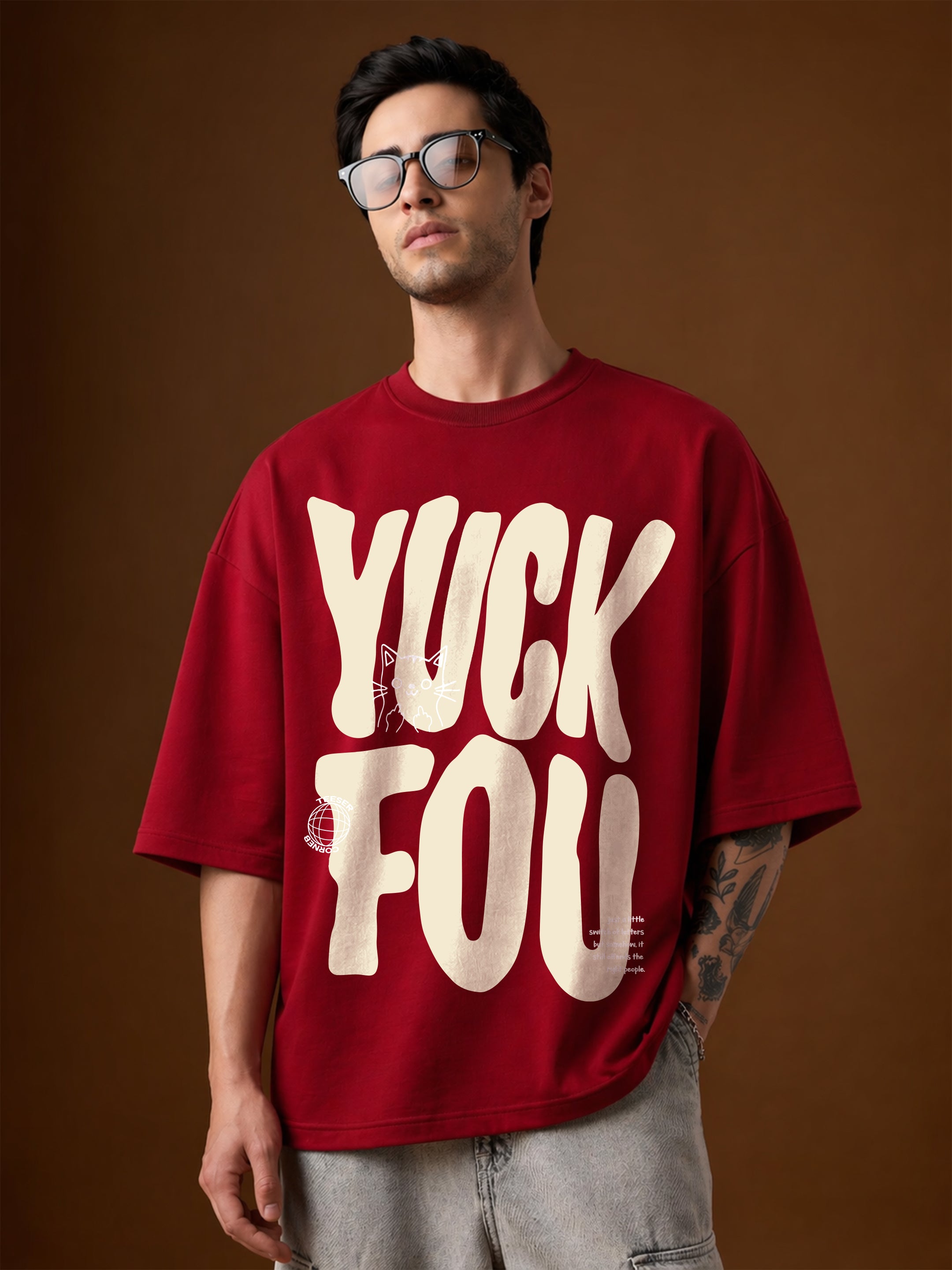 Yuck Fou Oversized Fit T-Shirt