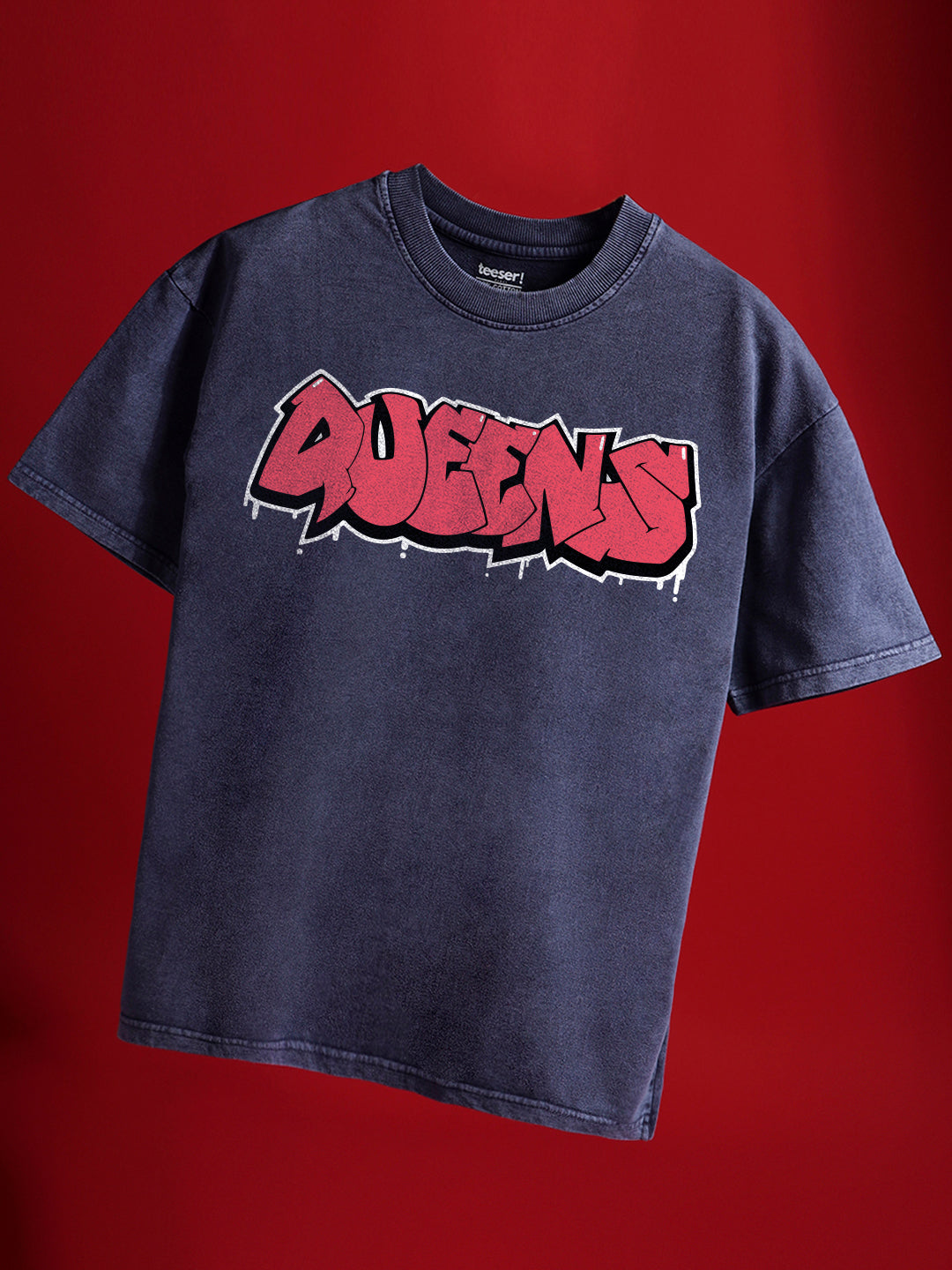 Queens Crew Neck Oversized T-Shirt