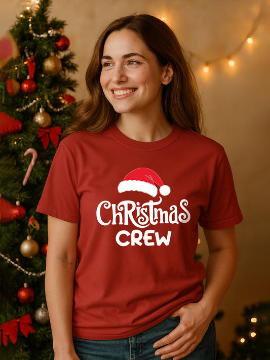 Women's Christmas Crew Festive Regular T-Shirt