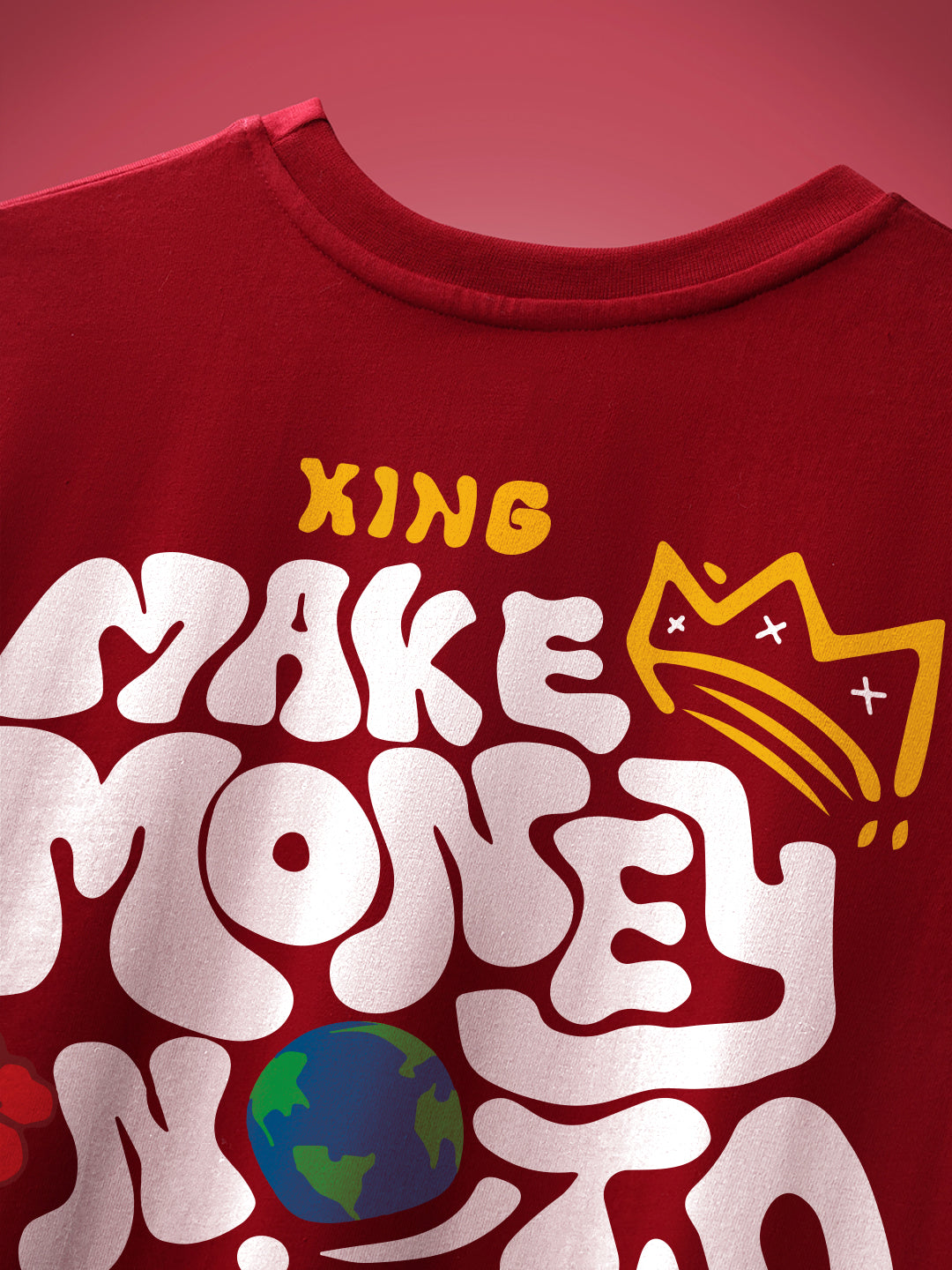 Make Money Not Friend Oversized Fit T-Shirt