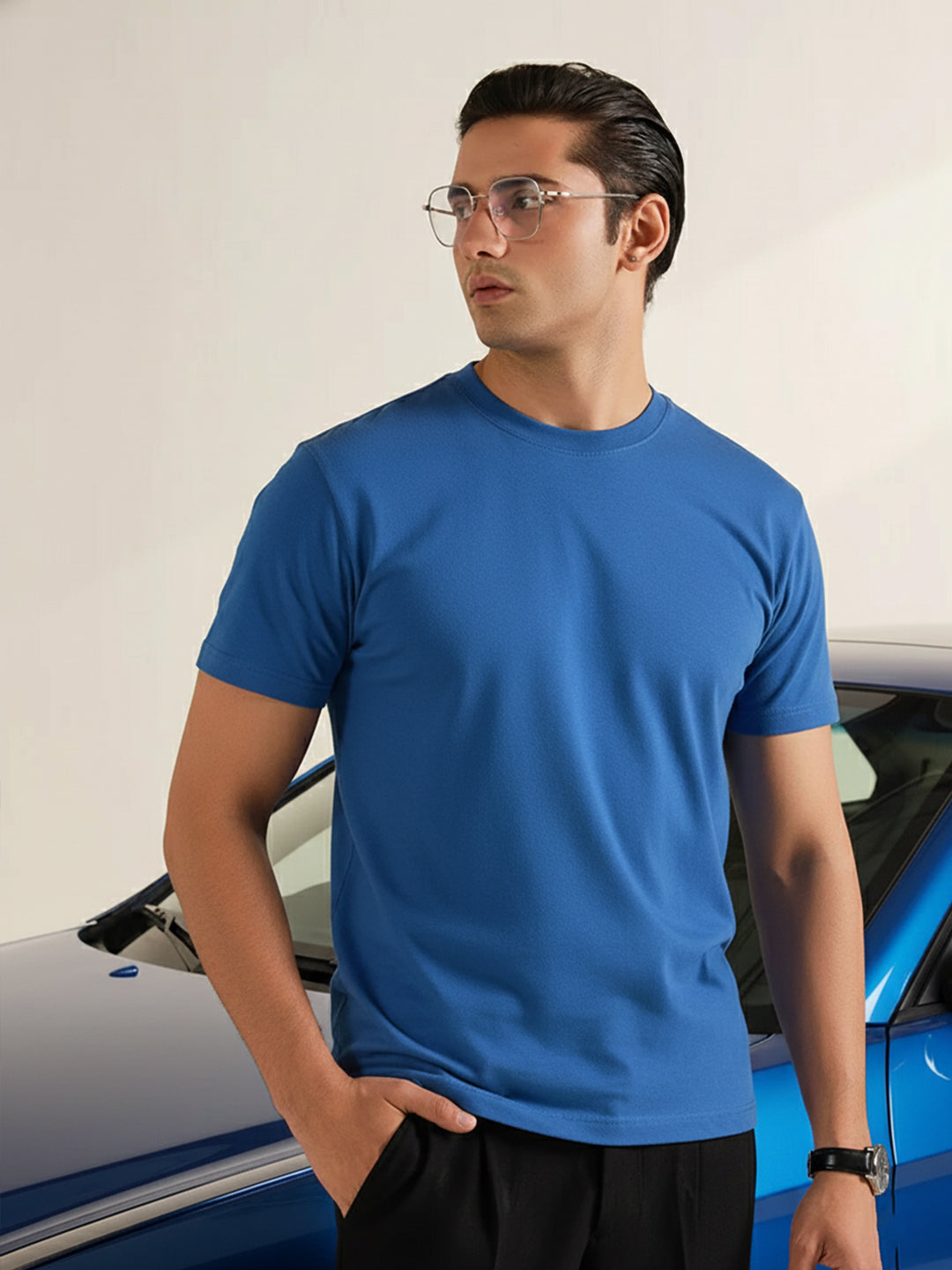 Classic Blue Regular T-Shirt