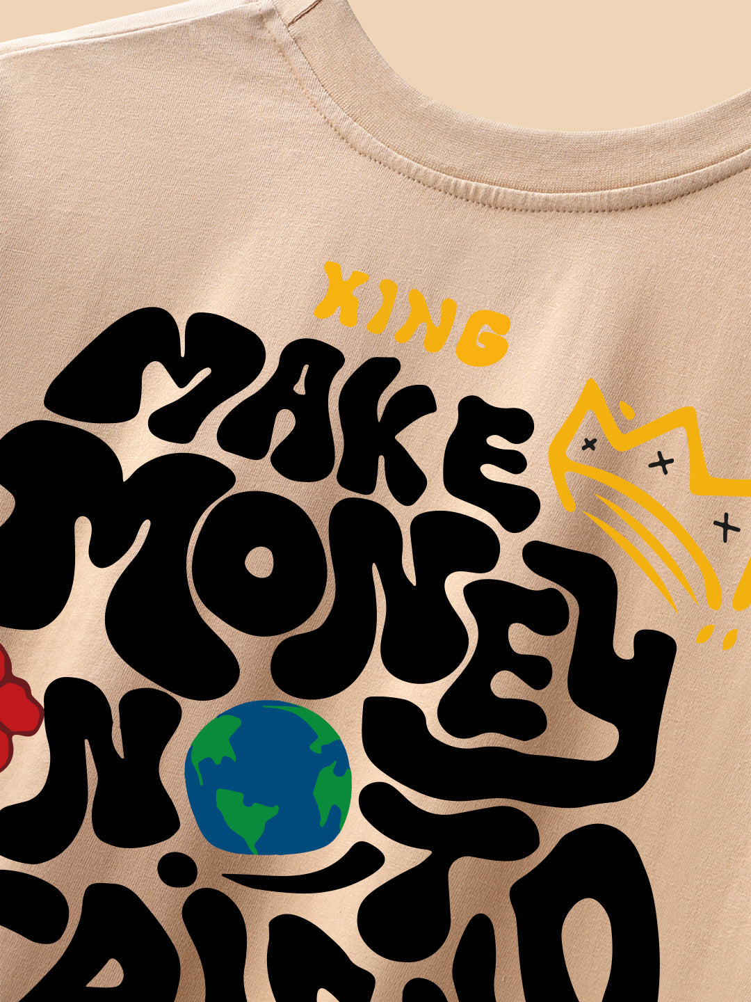 Make Money Not Friend Oversized Fit T-Shirt