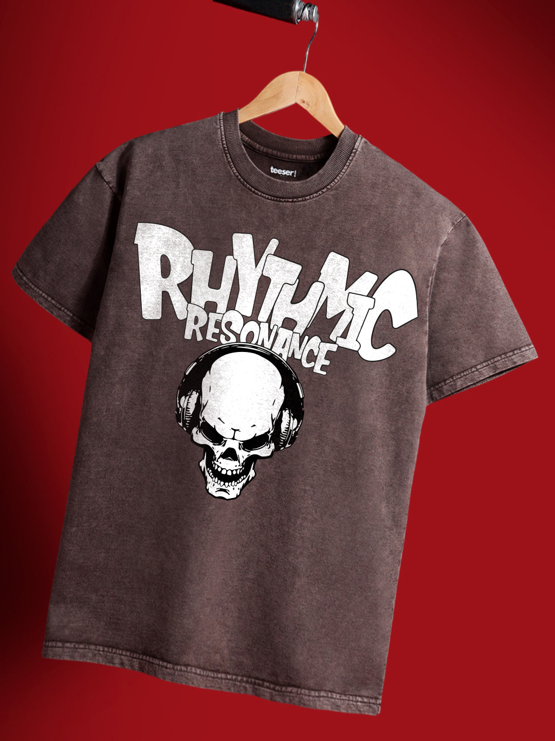 Rhythmic Crew Neck Oversized T-Shirt