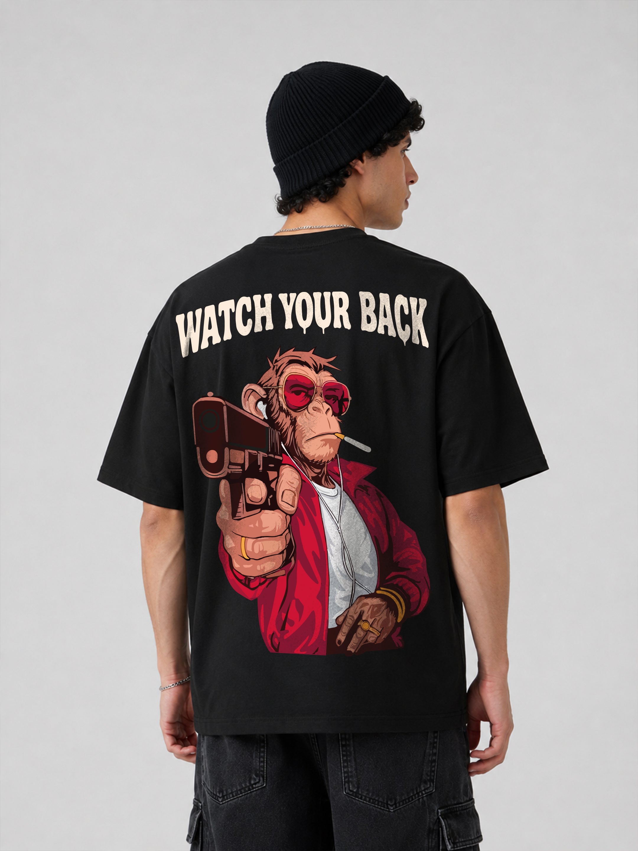 Watch Your Back Oversized Fit T-Shirt