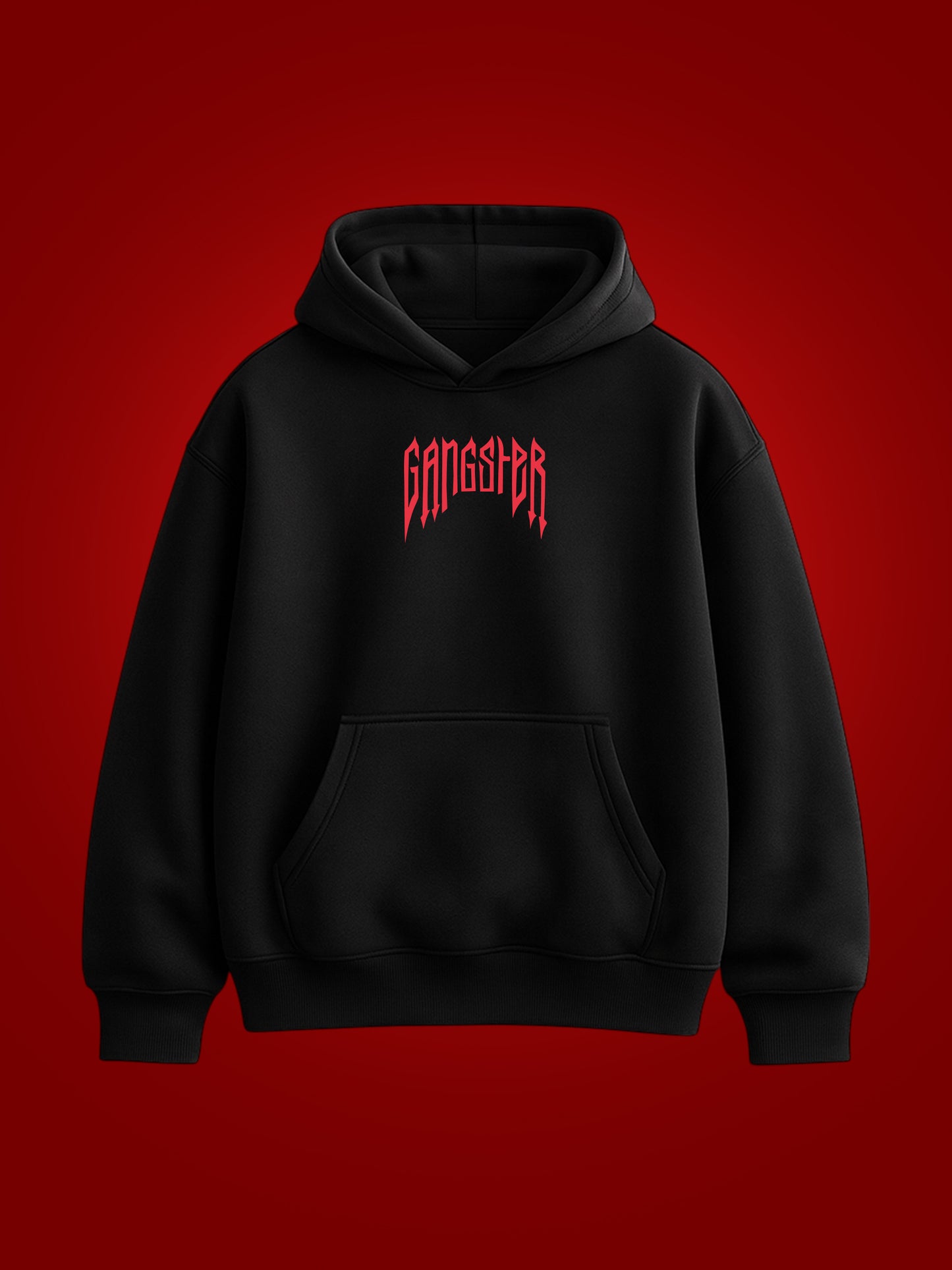 Gangster Oversized Graphic Hoodie