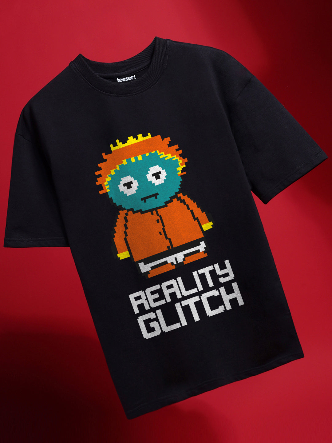 Reality Glitch Oversized Fit T-Shirt