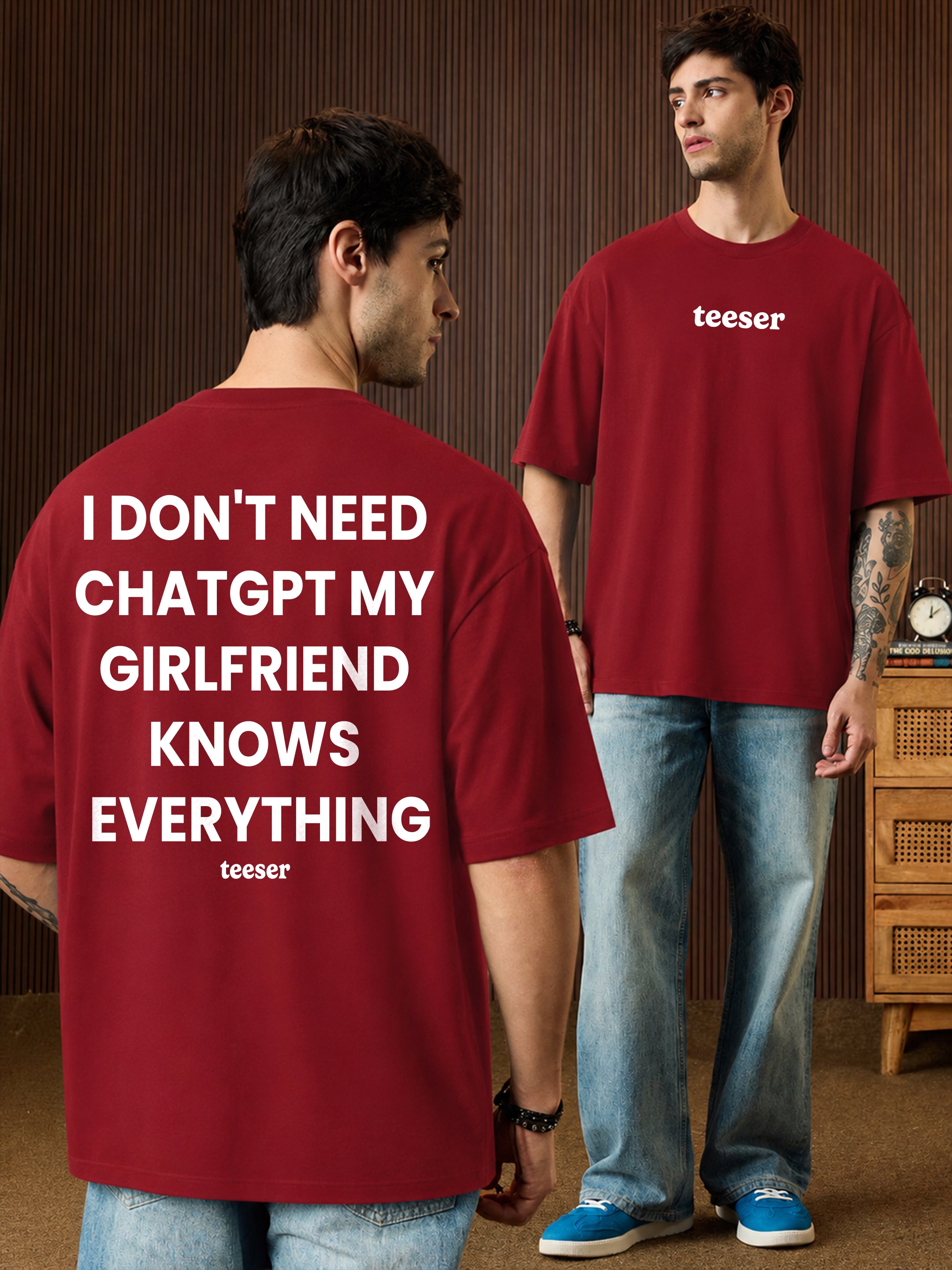 My Girlfriend Knows Everything Oversized T-Shirt