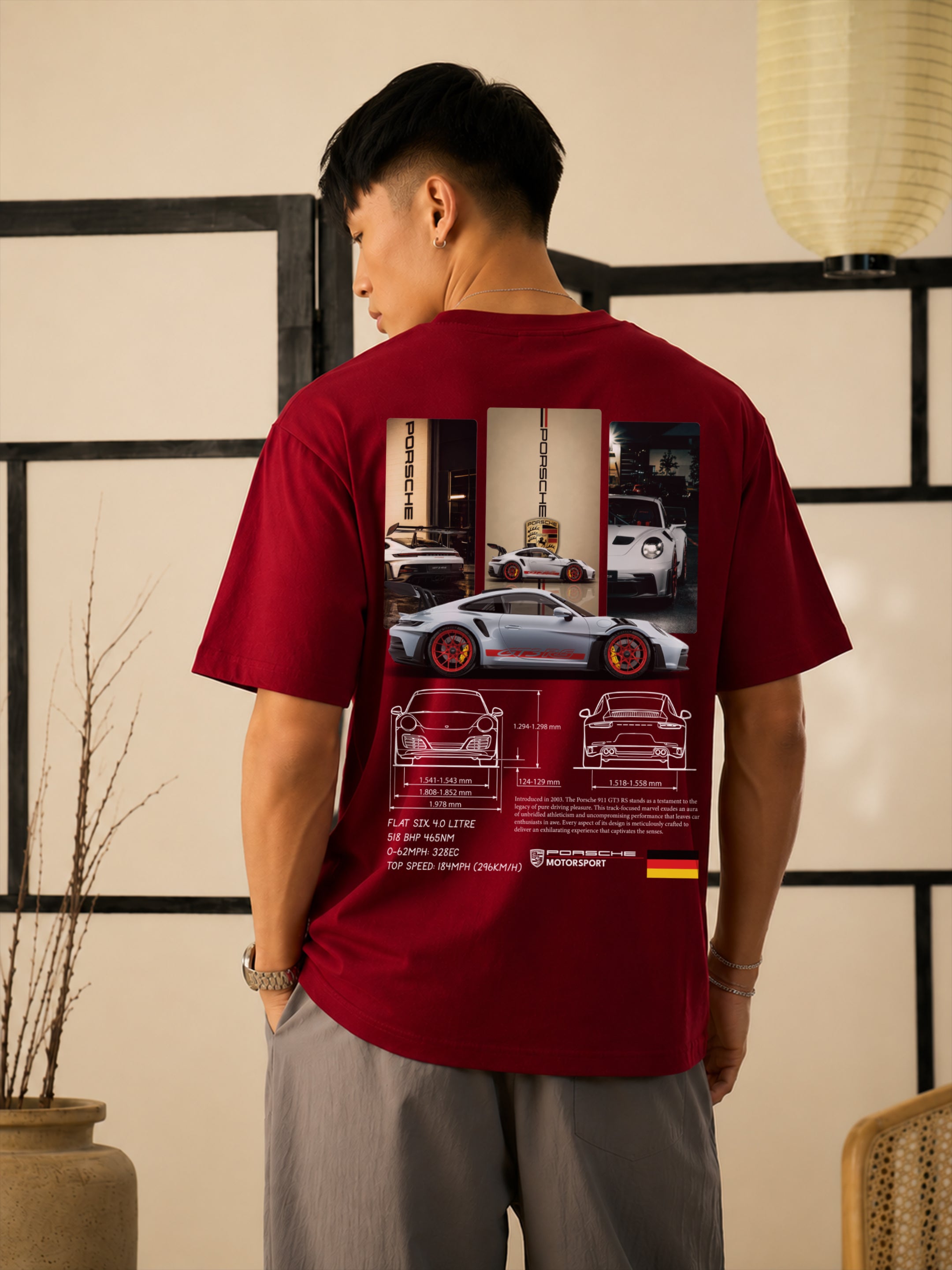 Porsche 911 GT3 RS Oversized T-Shirt