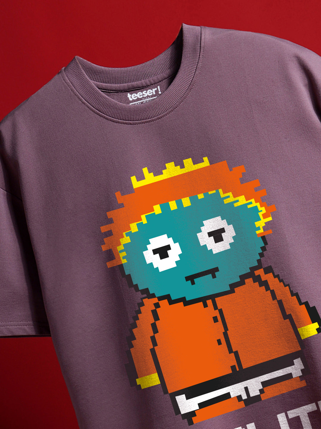 Reality Glitch Oversized Fit T-Shirt
