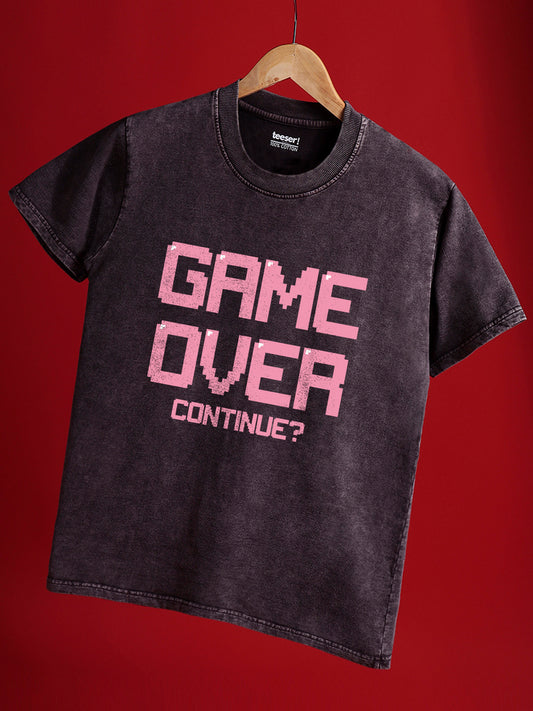 Game Over Regular Crew Neck T-Shirt