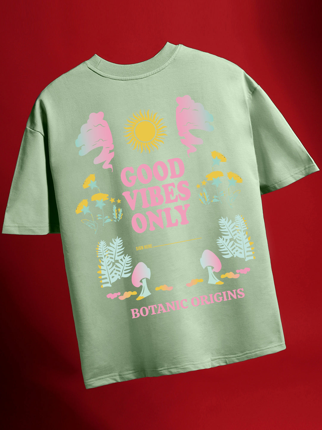 Good Vibes Only Oversized T-Shirt