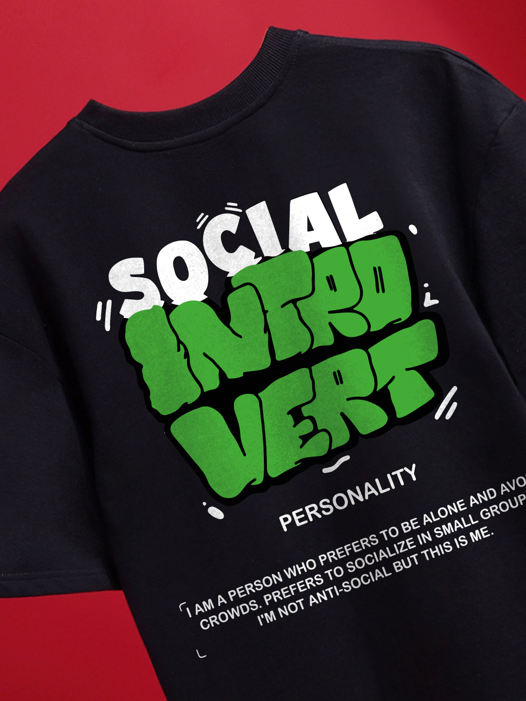 Introvert Oversized Fit T-Shirt