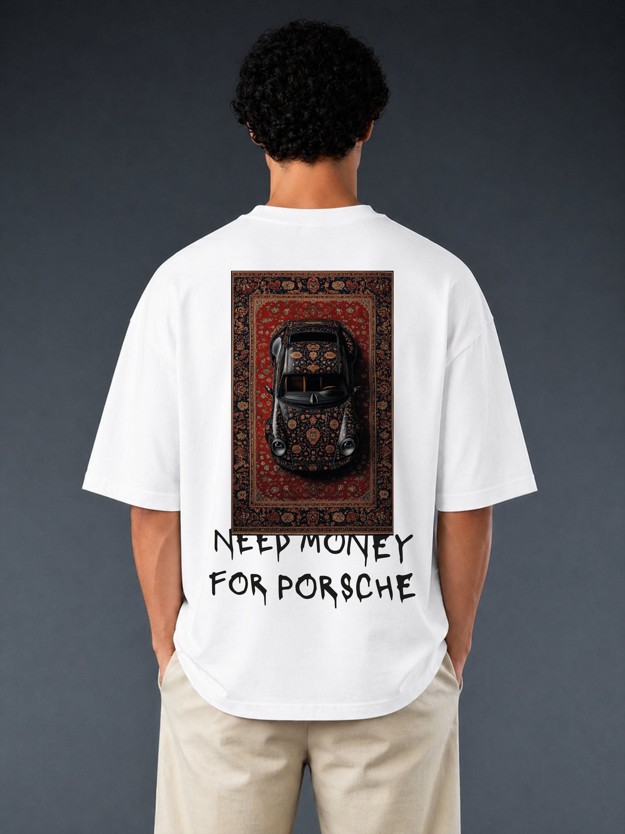 911 Porsche Oversized Fit Graphic T-Shirt