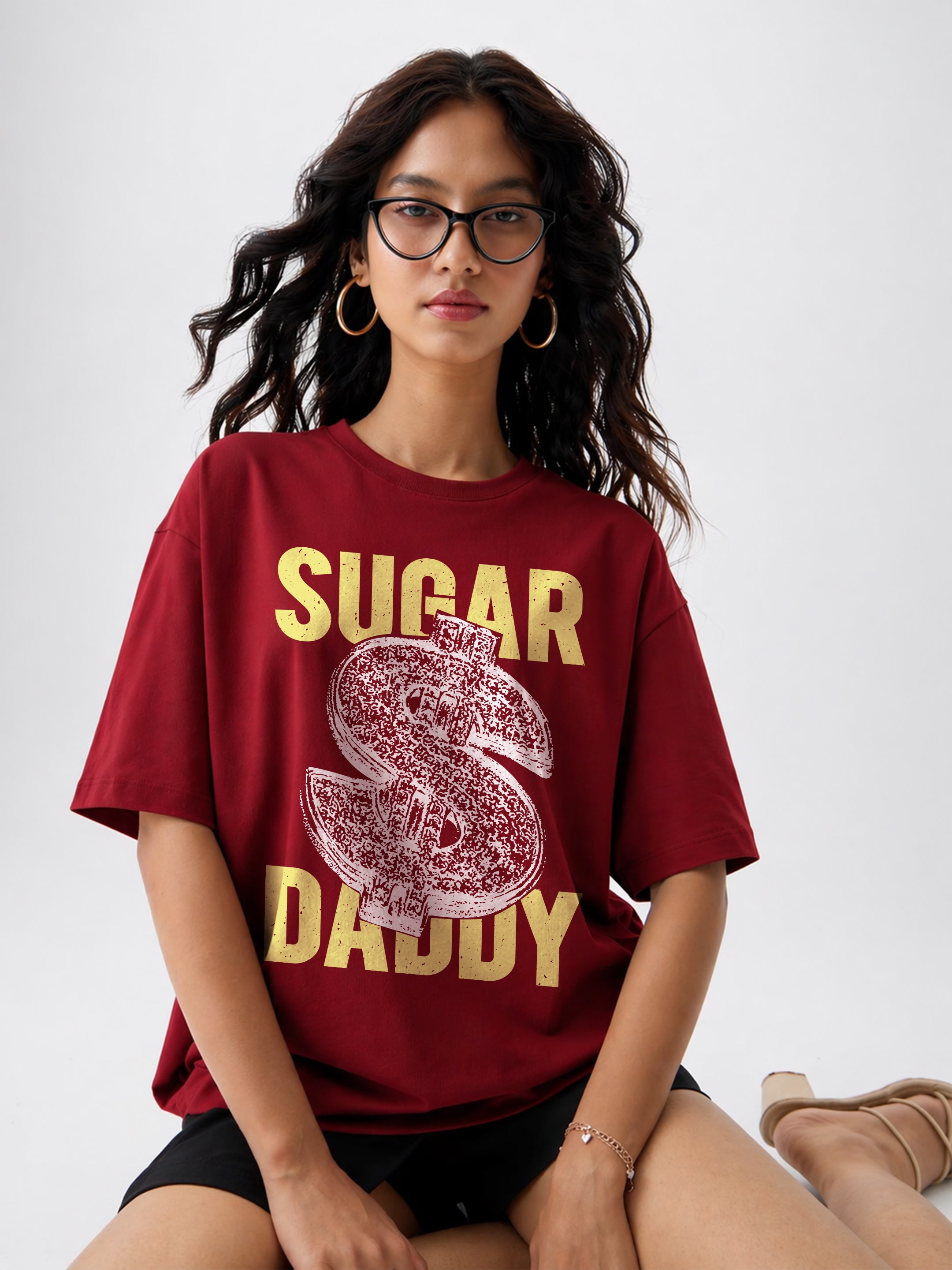 Sugar Daddy Oversized Fit T-Shirt For Women