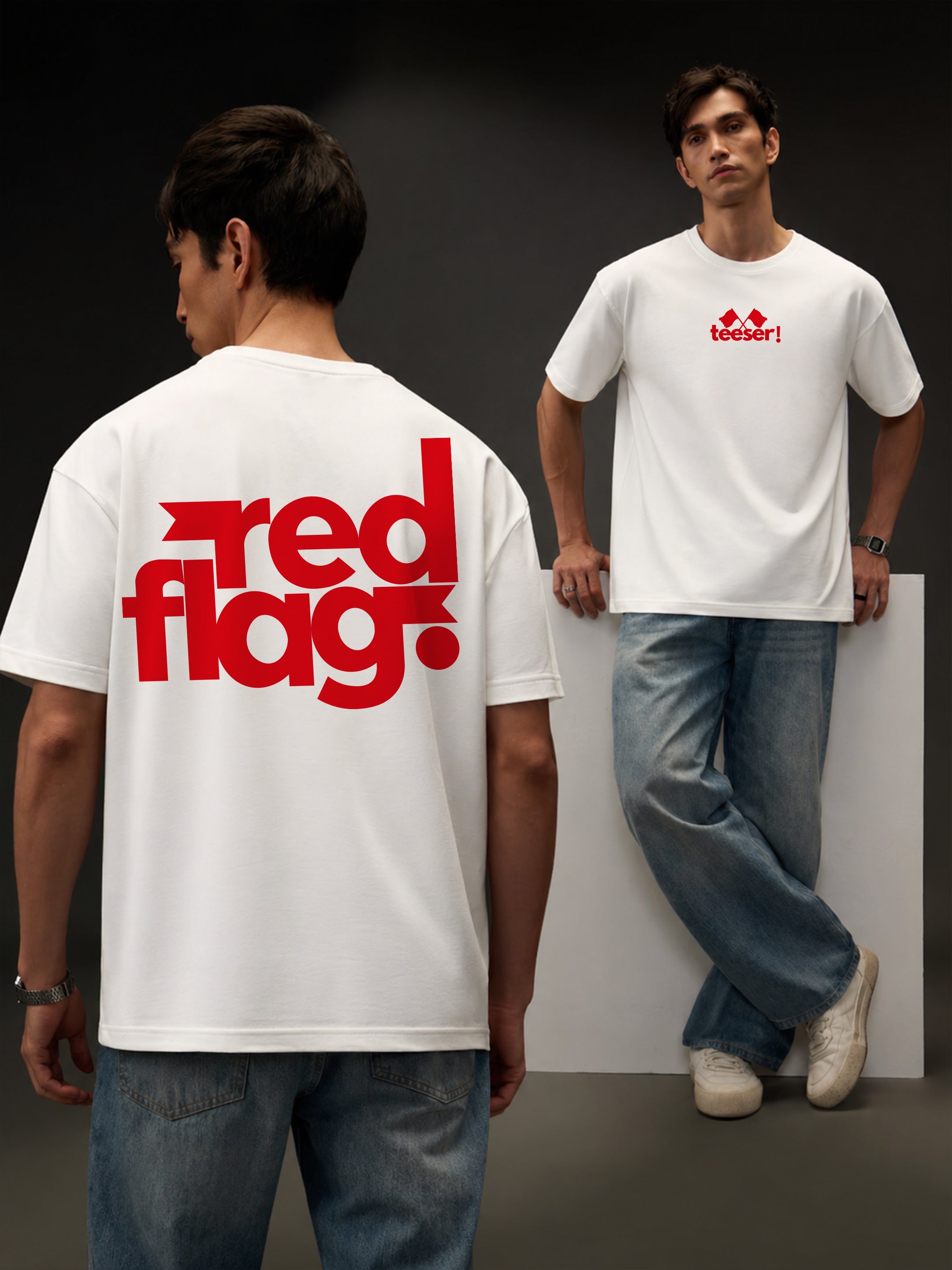 Red Flag Oversized Fit T-Shirt