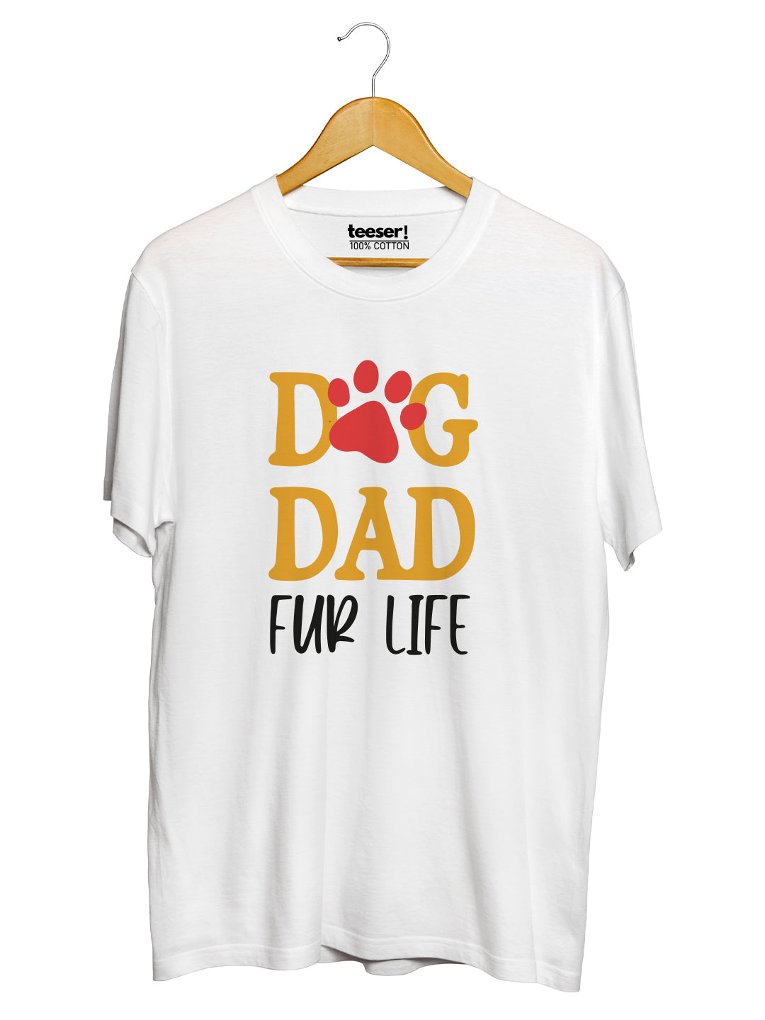Dog Dad For Life Men’s Regular Fit T-Shirt