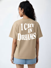 I Cry in Dirhams Oversized T-Shirt For Women