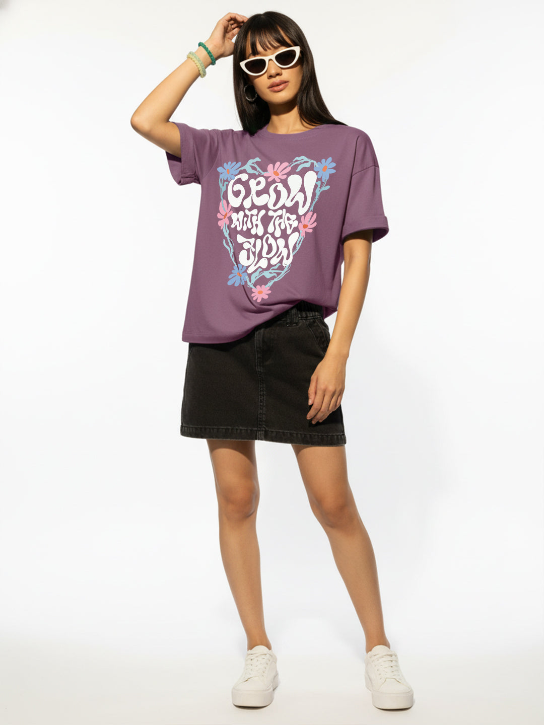 Grow With Flow Oversized T-Shirt For Women