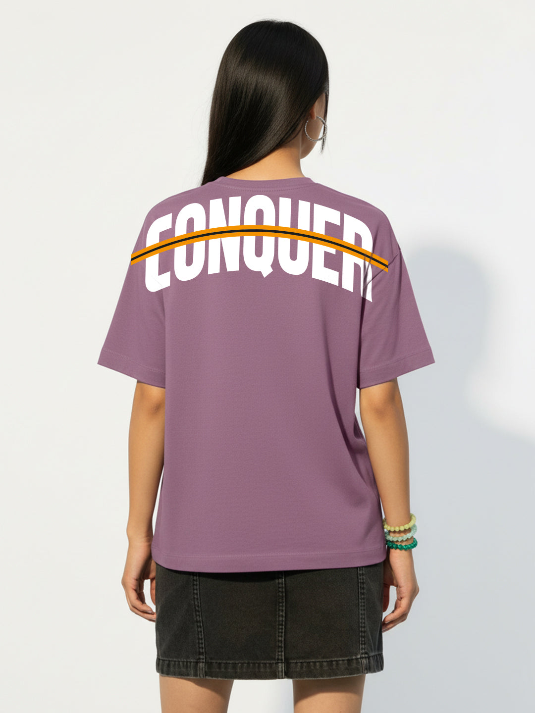 Conquer Oversized Fit T-Shirt For Women