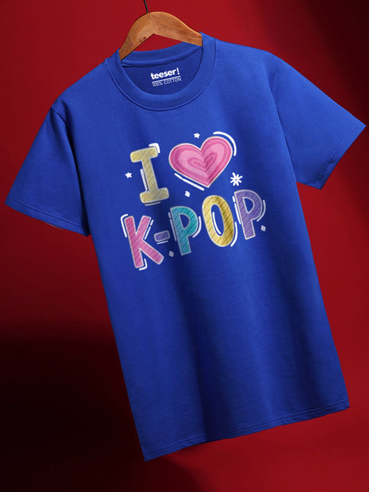 I Love K-Pop Regular Fit T-Shirt