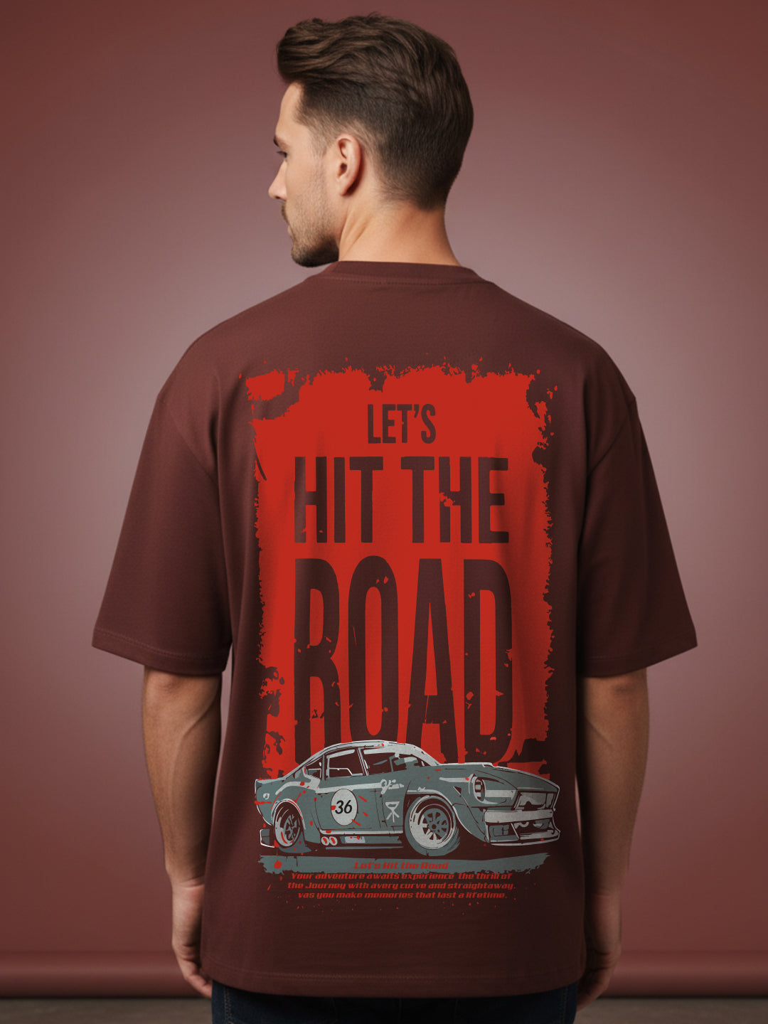 Let's Hit The Road Oversized Fit T-Shirt