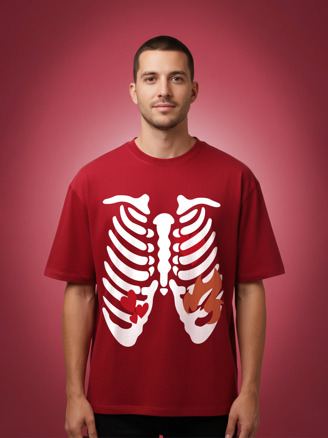 Skeleton Oversized Fit T-Shirt
