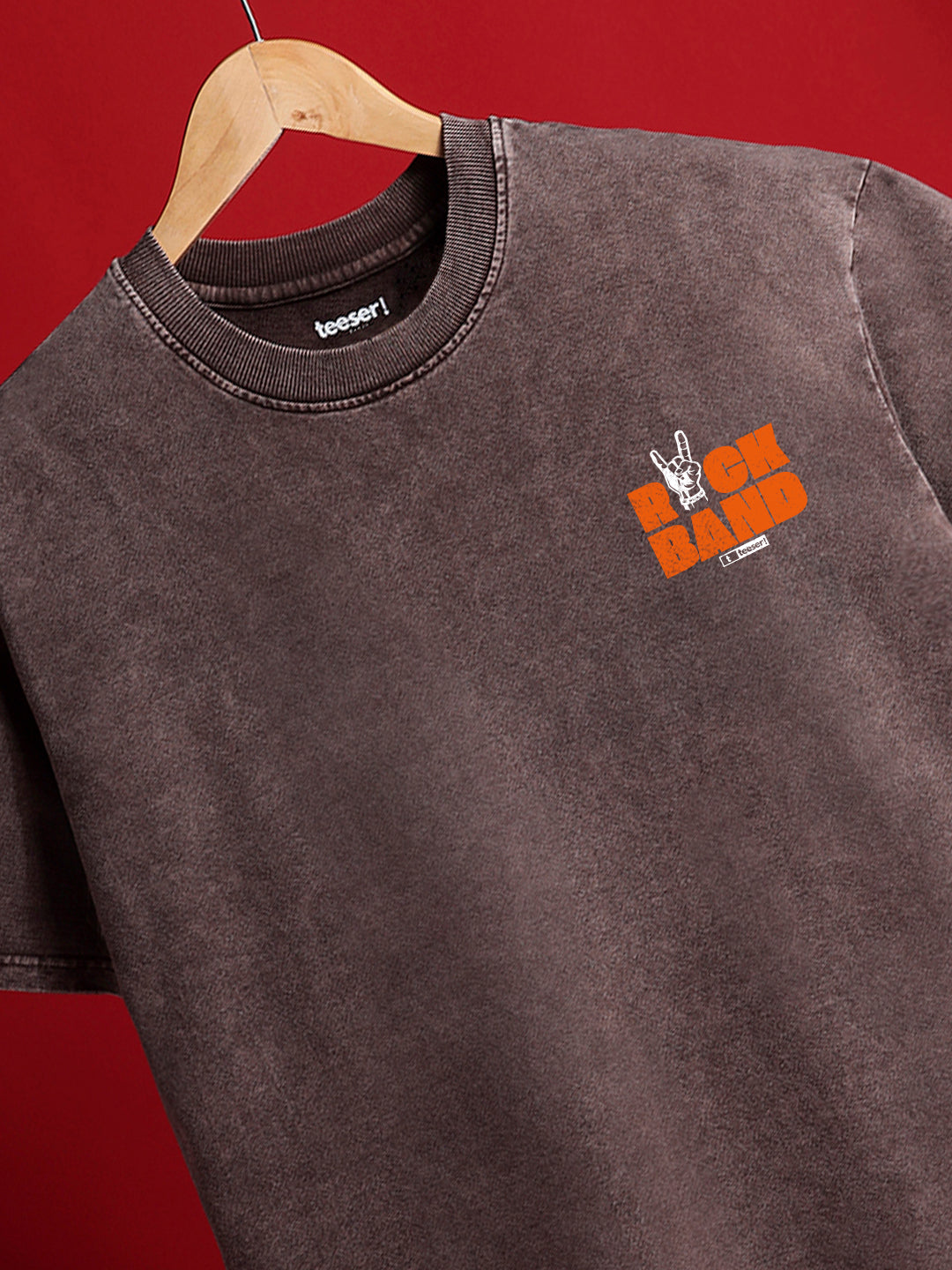 Rock Band Crew Neck Oversized T-Shirt