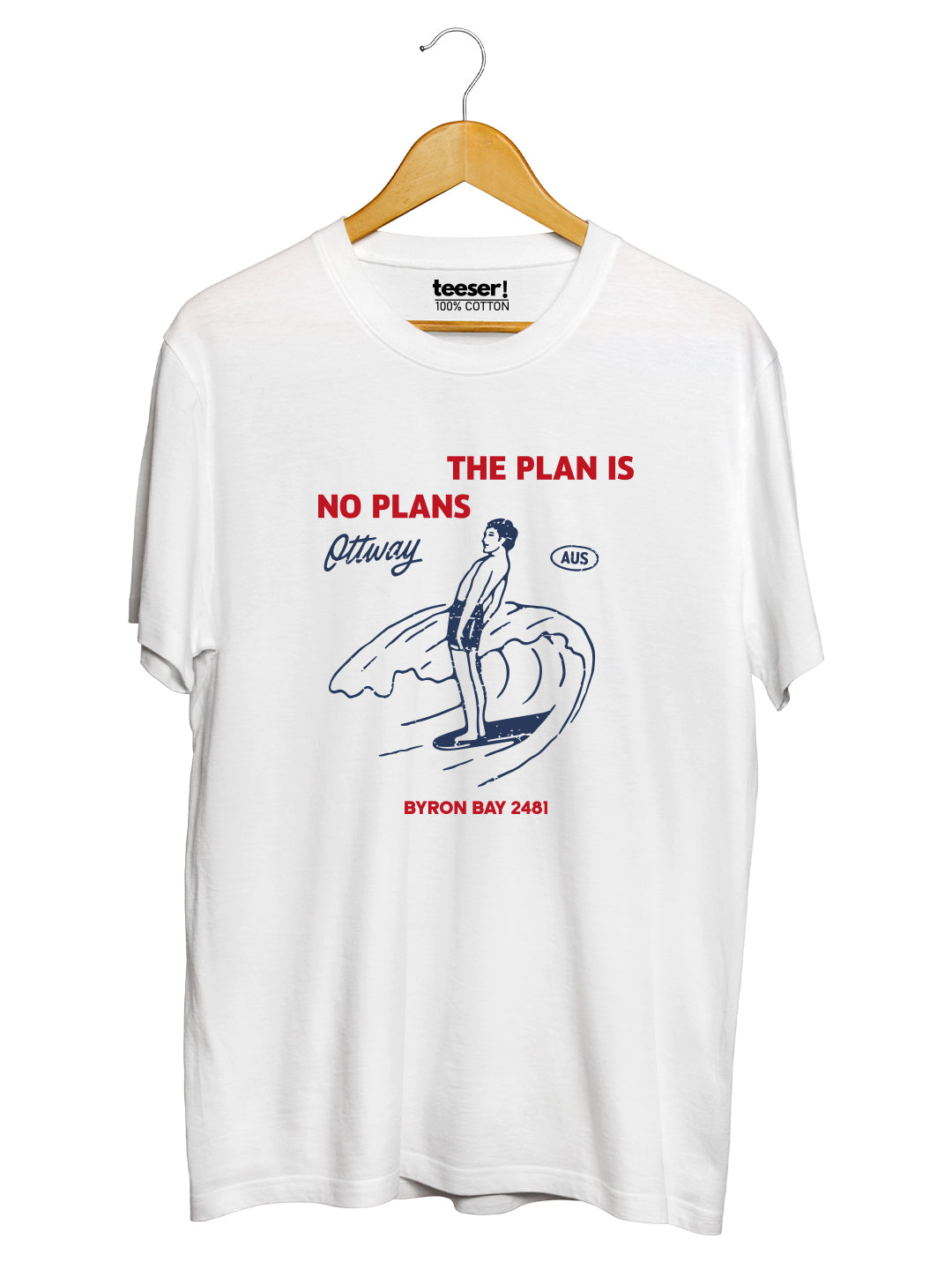 The Plan Is No Plans Surfer Regular Fit T-Shirt