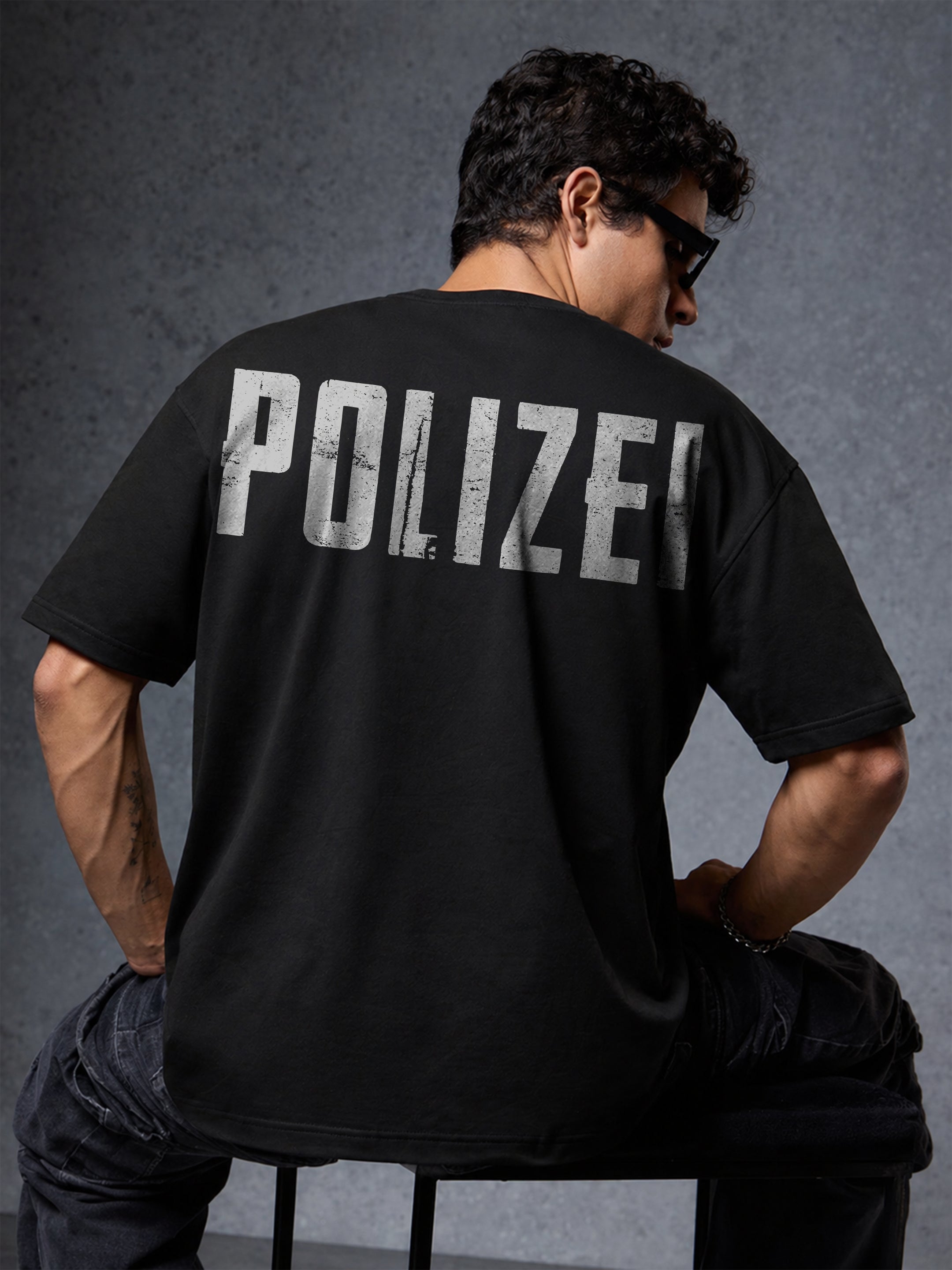 Polizei Oversized Fit T-Shirt