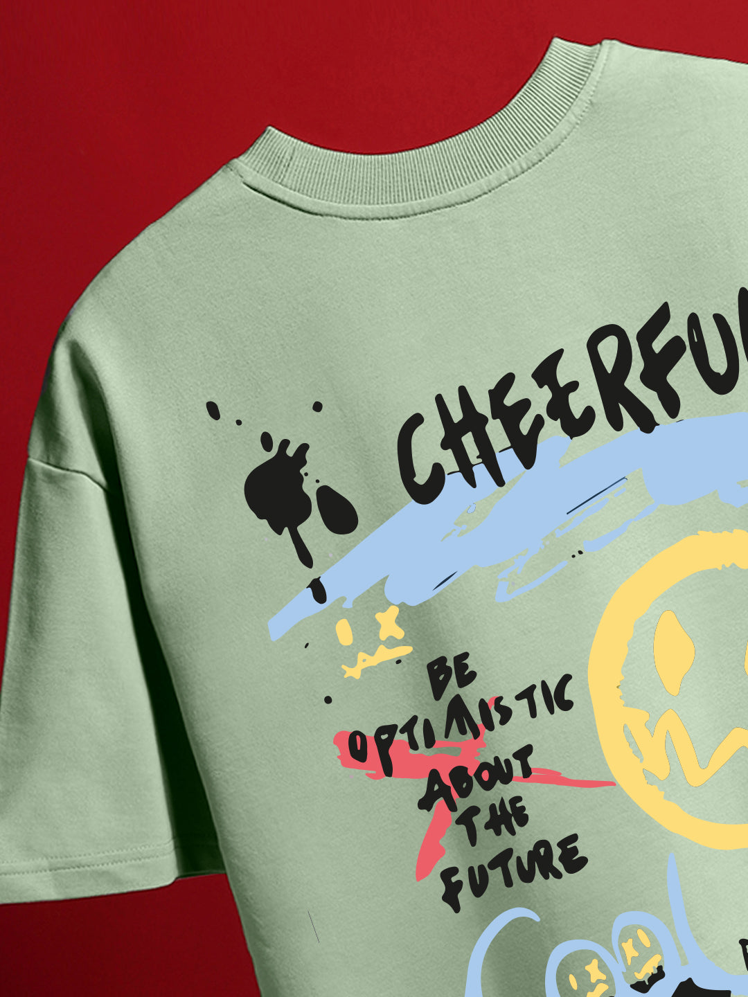 Cheer Full Oversized Fit T-Shirt