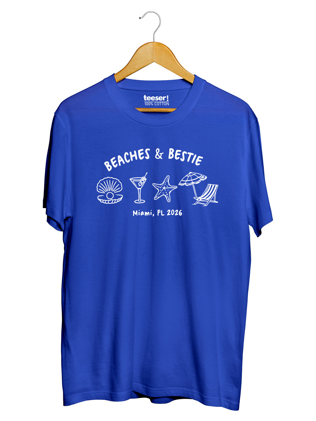 Beaches & Bestie Regular Fit T-Shirt