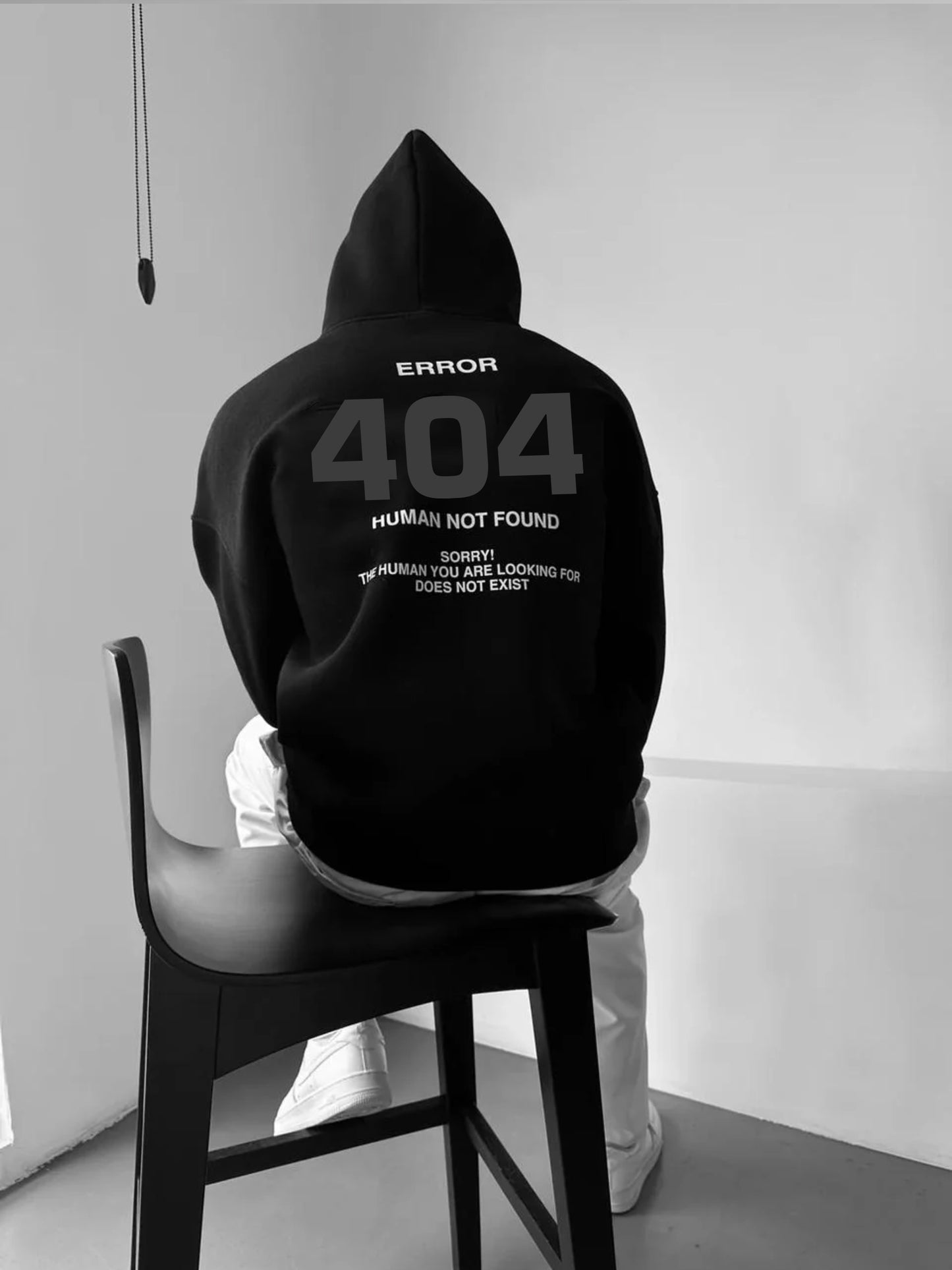 404 Error Oversized Graphic Hoodie