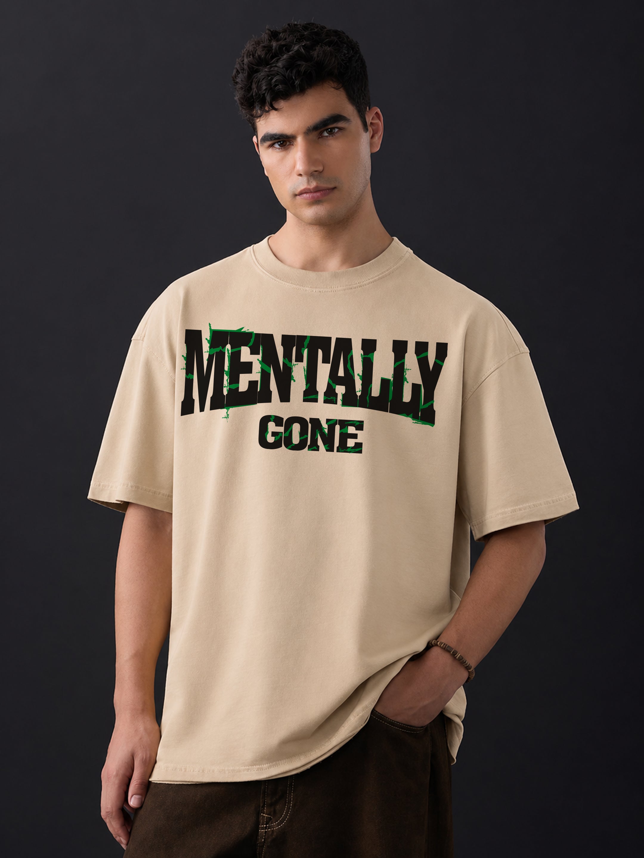 Mentally Gone Oversized Fit T-Shirt