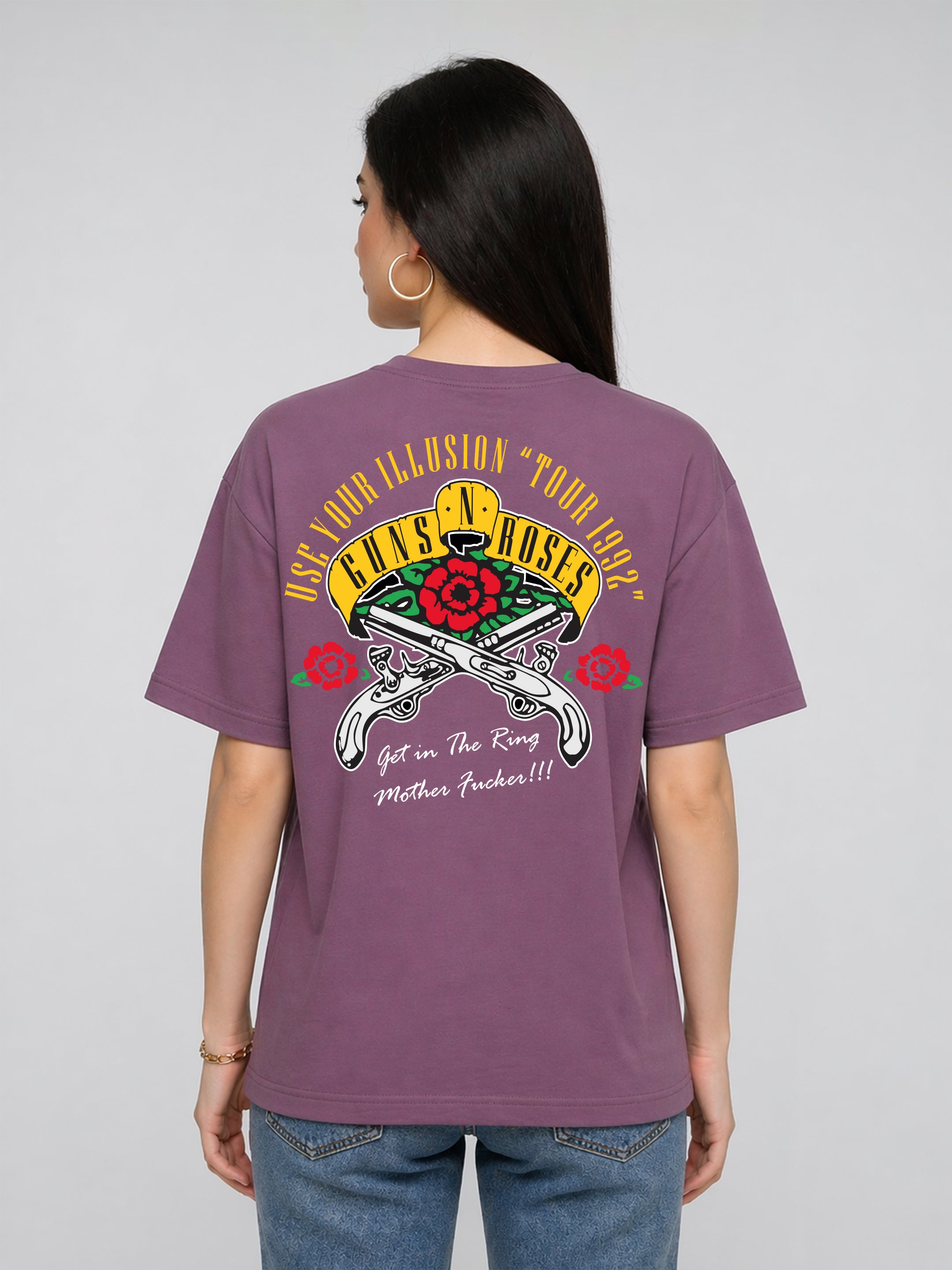 Guns N Roses Oversized T-Shirts For Women