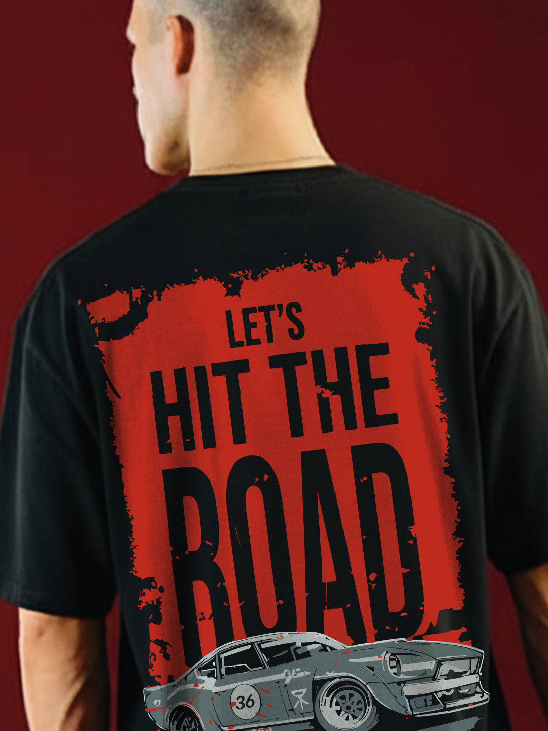 Let's Hit The Road Oversized Fit T-Shirt