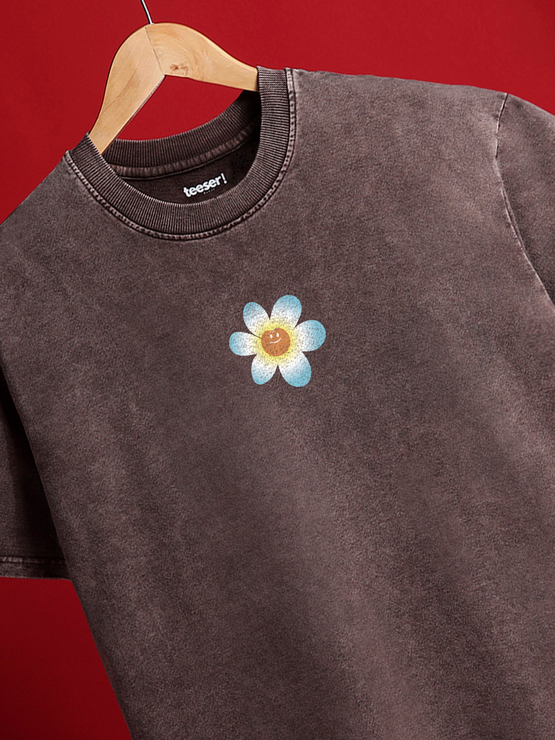 Peachy Beachy Crew Neck Oversized T-Shirt