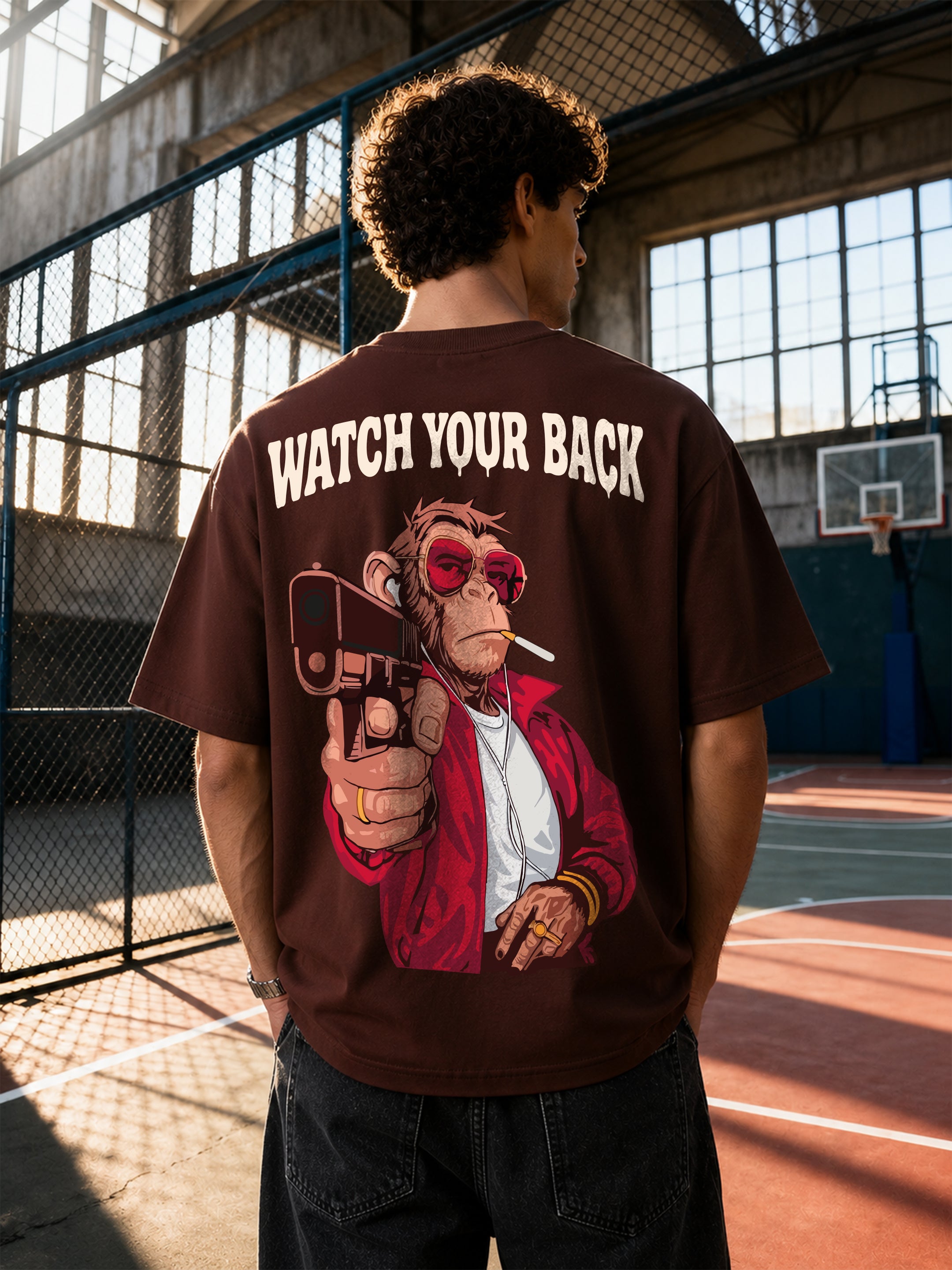 Watch Your Back Oversized Fit T-Shirt