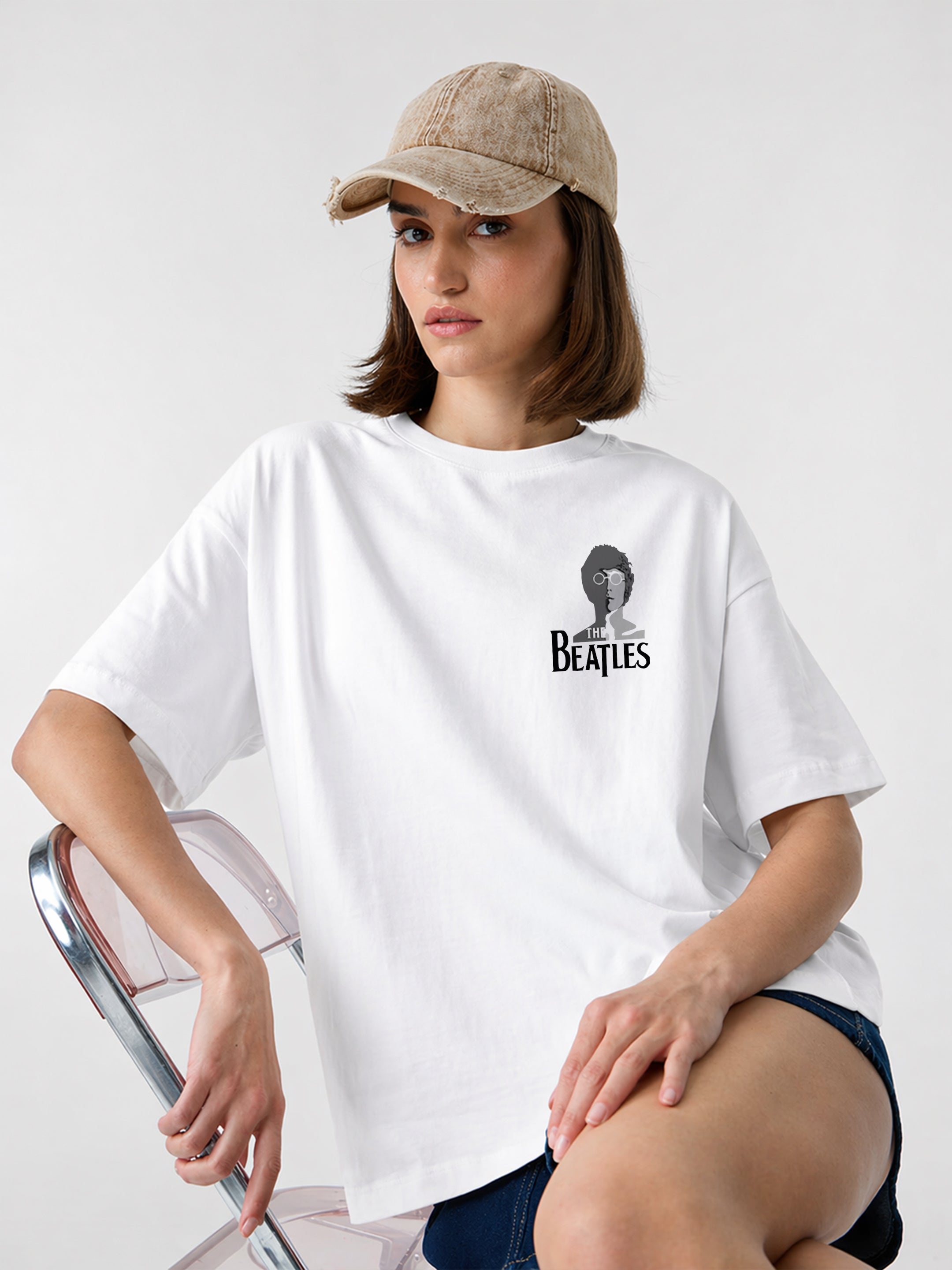 Lonely Hearts Oversized Fit T-Shirt For Women