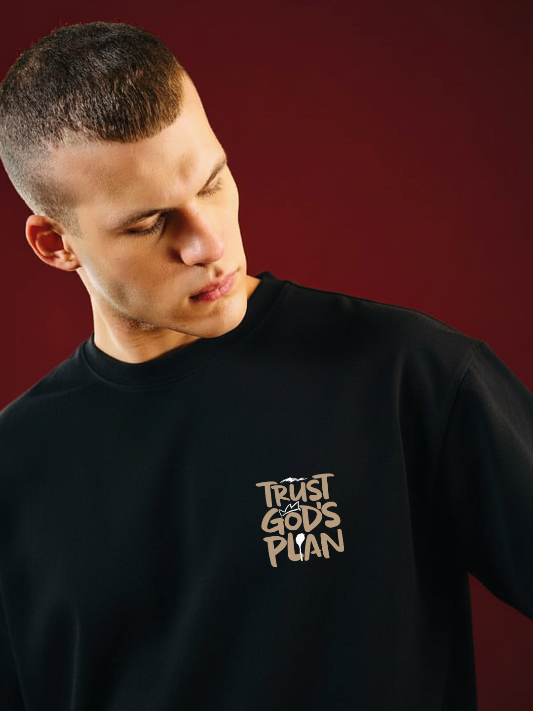 Trust God Plan Oversized Fit T-Shirt