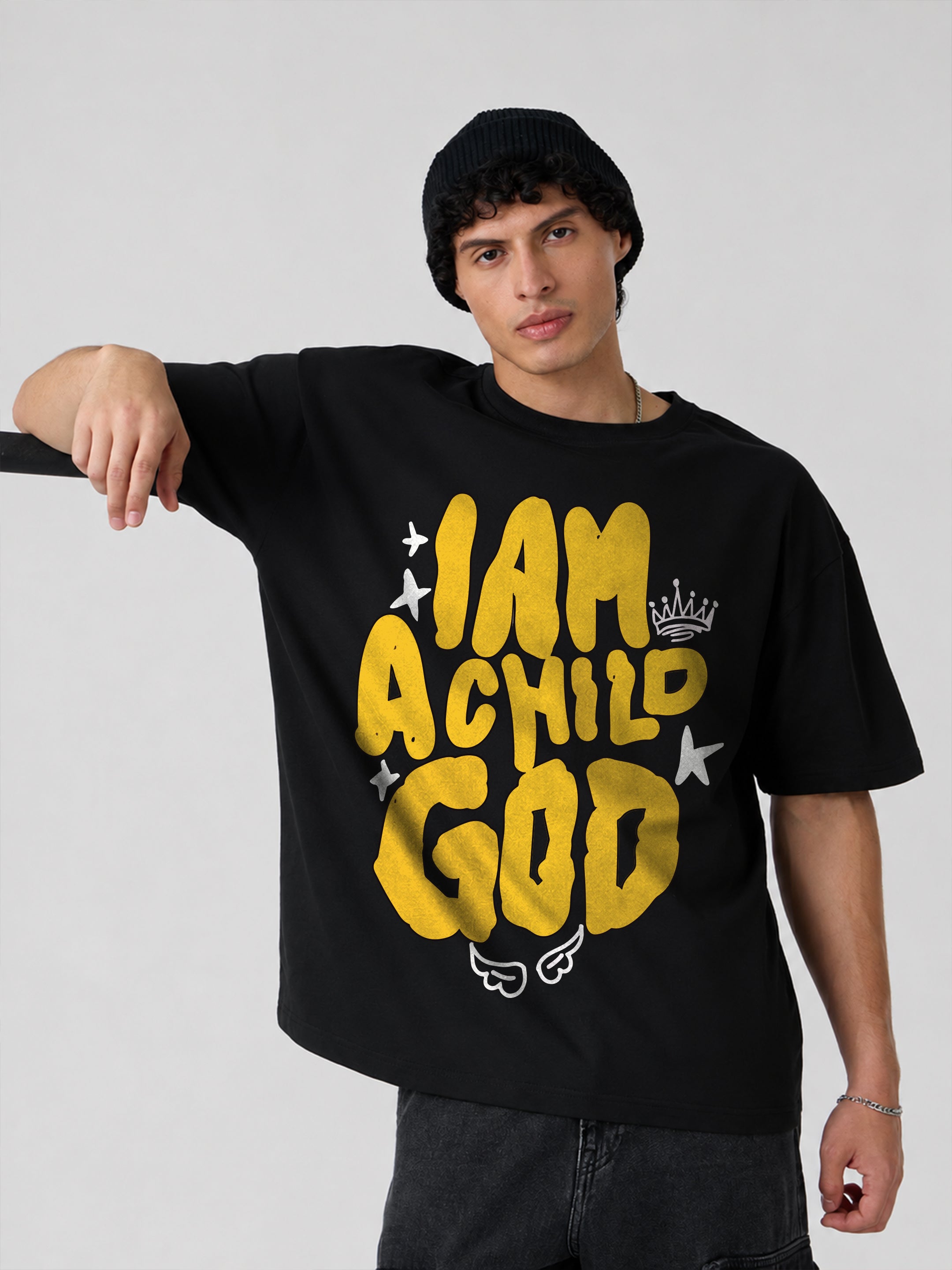 I Am A Child God Oversized Fit T-Shirt