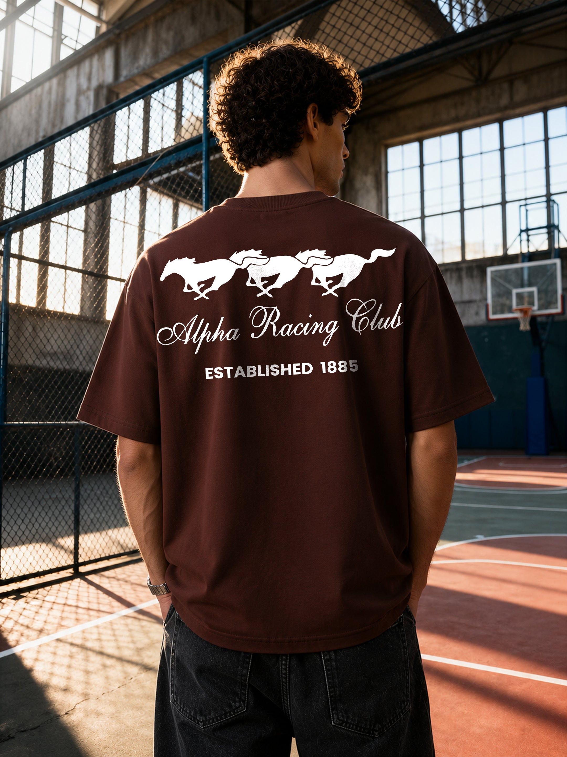 Alpha Racing Club Oversized Fit T-Shirt