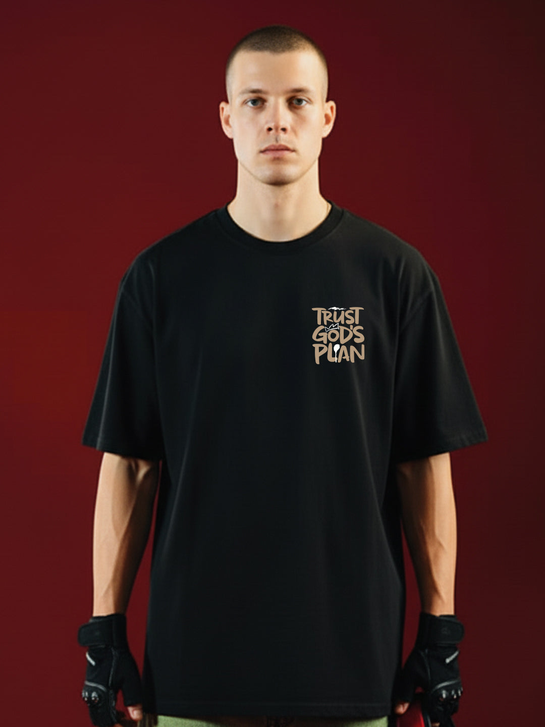 Trust God Plan Oversized Fit T-Shirt