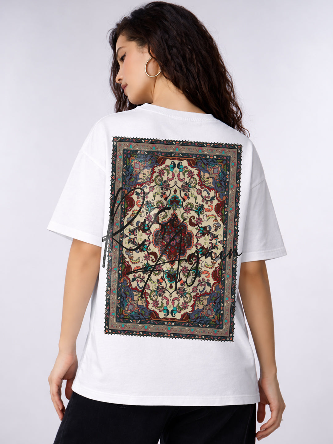 Rise Again Oversized Fit T-Shirt For Women