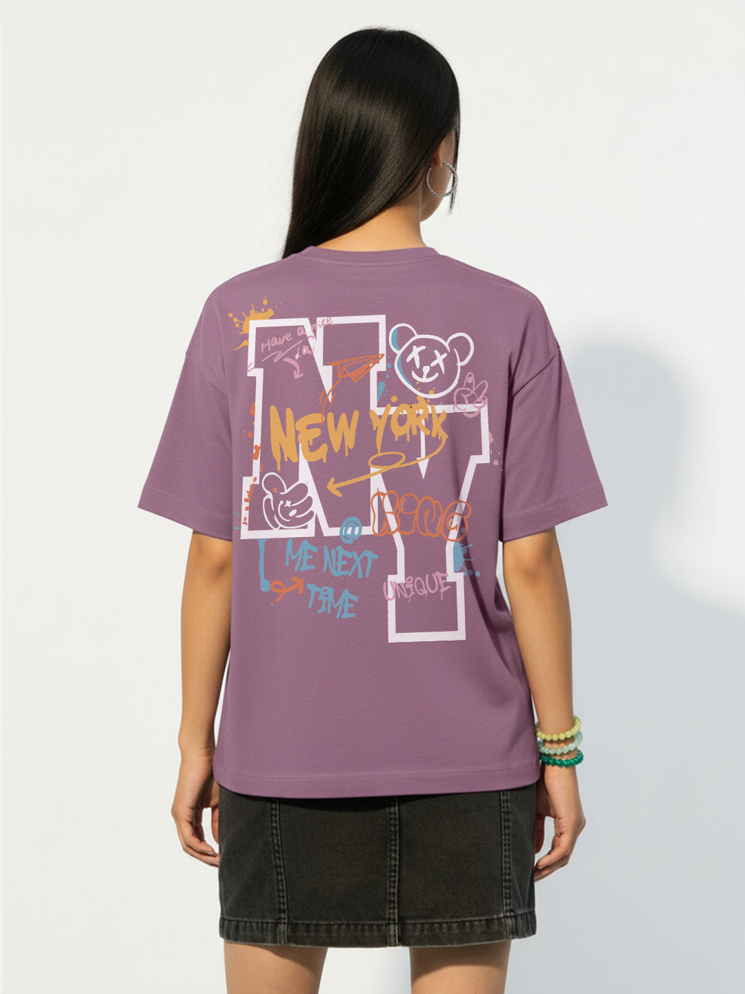 New York Oversized Fit T-Shirt For Women