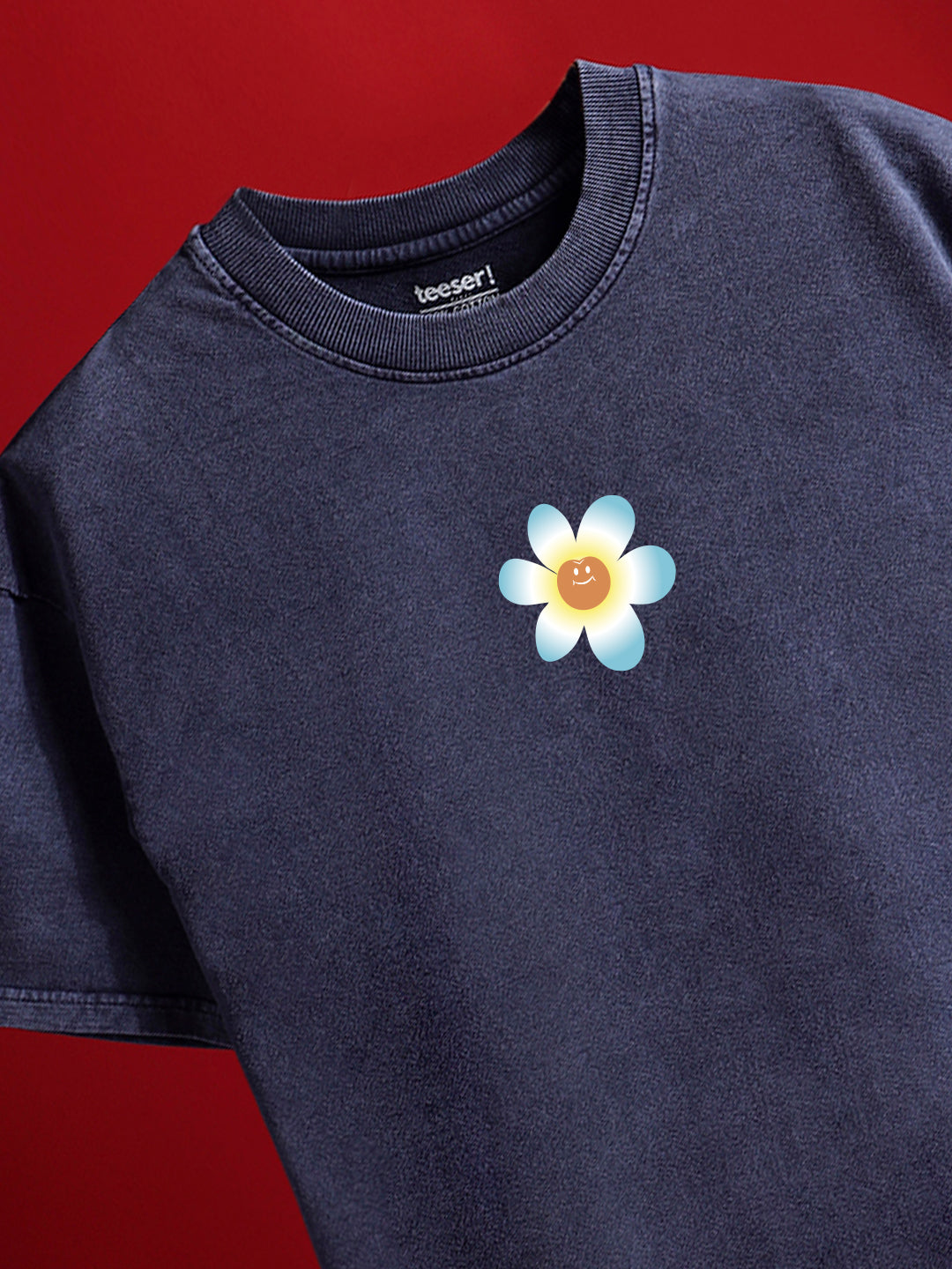 Peachy Beachy Crew Neck Oversized T-Shirt