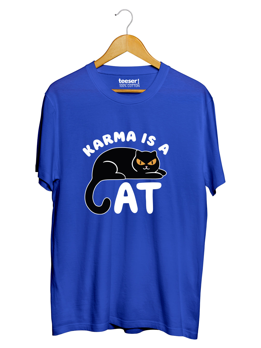 Karma Is A Cat Regular Fit T-Shirt