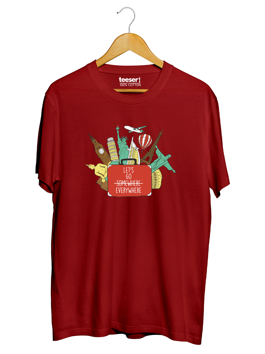 Let's Go Every Where Regular Fit T-Shirt